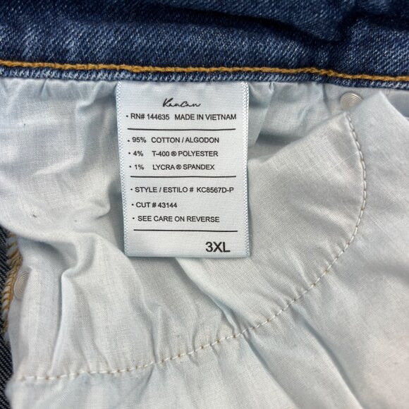 Kancan women’s High-Waisted Stretch Skinny Ankle Jeans Frayed Hem size 3XL - Picture 10 of 13